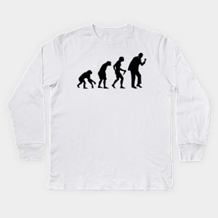 Evolution of Bruce Forsyth Kids Long Sleeve T-Shirt